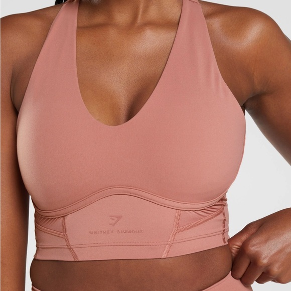 Gymshark Other - WHITNEY LONGLINE BRA - CANYON RED